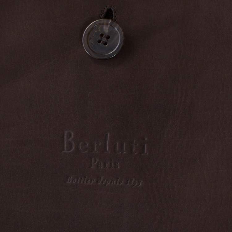 Pre Owned Berluti Brown Regular Fit Wool and Silk Blend Blazer L