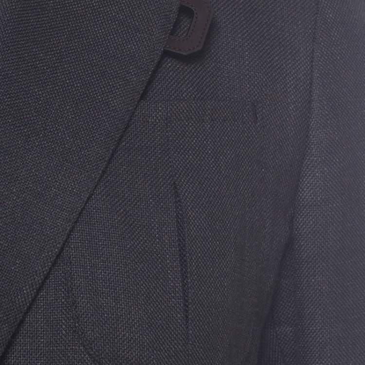 Pre Owned Berluti Brown Regular Fit Wool and Silk Blend Blazer L
