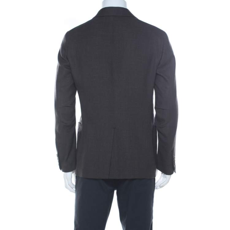 Pre Owned Berluti Brown Regular Fit Wool and Silk Blend Blazer L