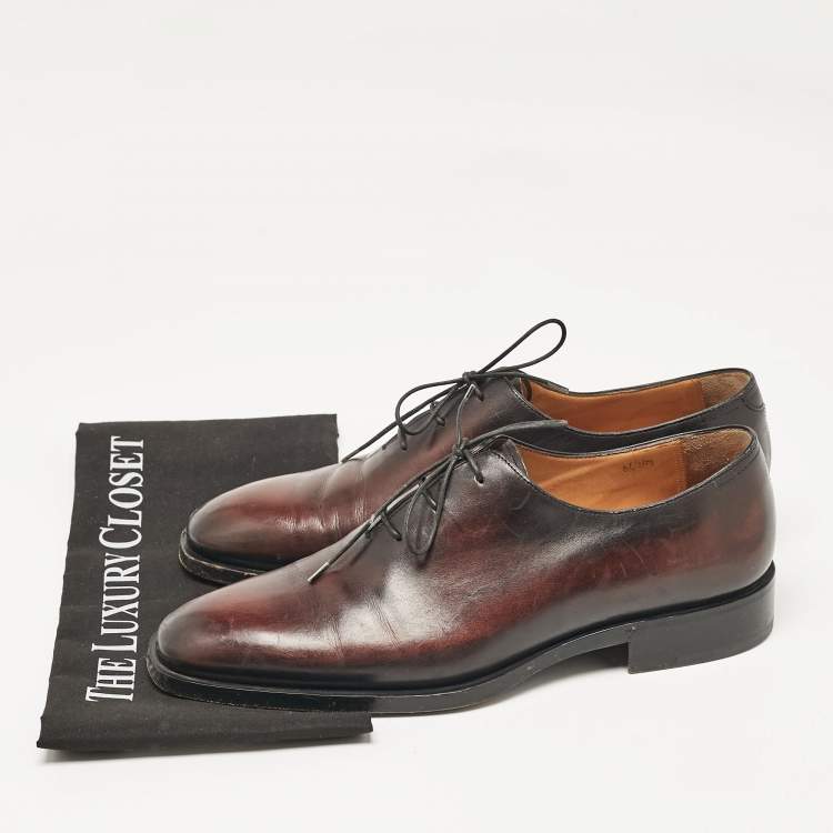Pre Owned Berluti Two Tone Leather Alessandro Oxfords Size 42.5