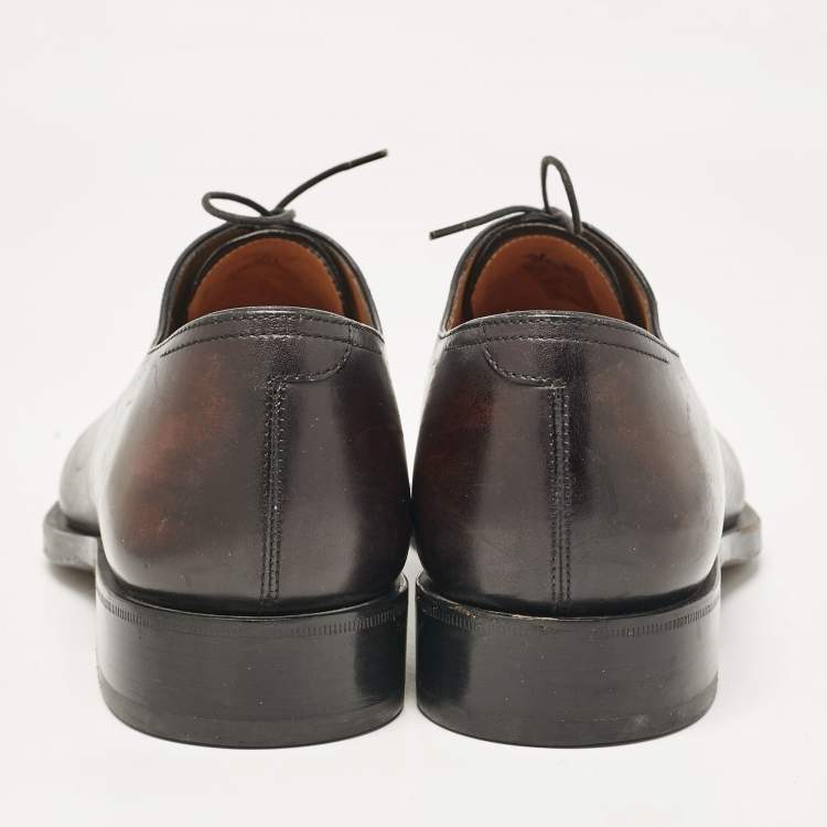 Pre Owned Berluti Two Tone Leather Alessandro Oxfords Size 42.5
