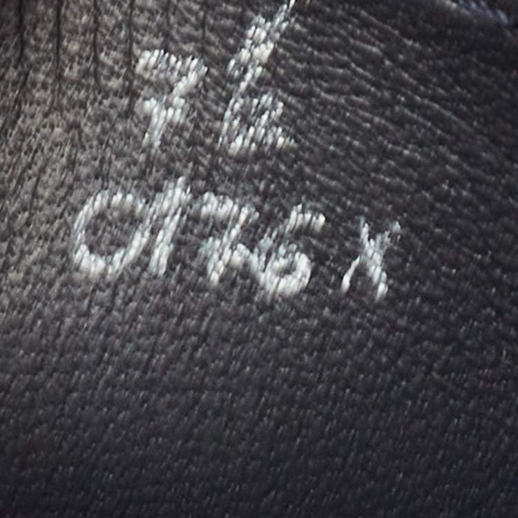 Pre Owned Berluti Navy Blue Ombre Brogue Leather Fast Track Sneakers Size 41.5