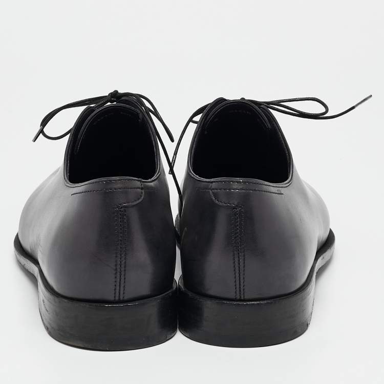 Pre Owned Berluti Black Leather Alessandro Démesure Oxfords Size 43