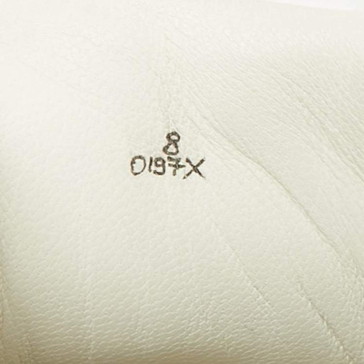 مملوكة مسبقًا حذاء رياضي بيرلوتي برباط علوي منخفض جلد بروغ أسود مقاس 41.5