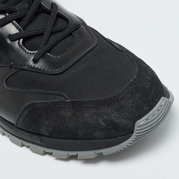 Pre Owned Berluti run track Size 43 Tricolor Leather and Suede Lace Up Sneakers