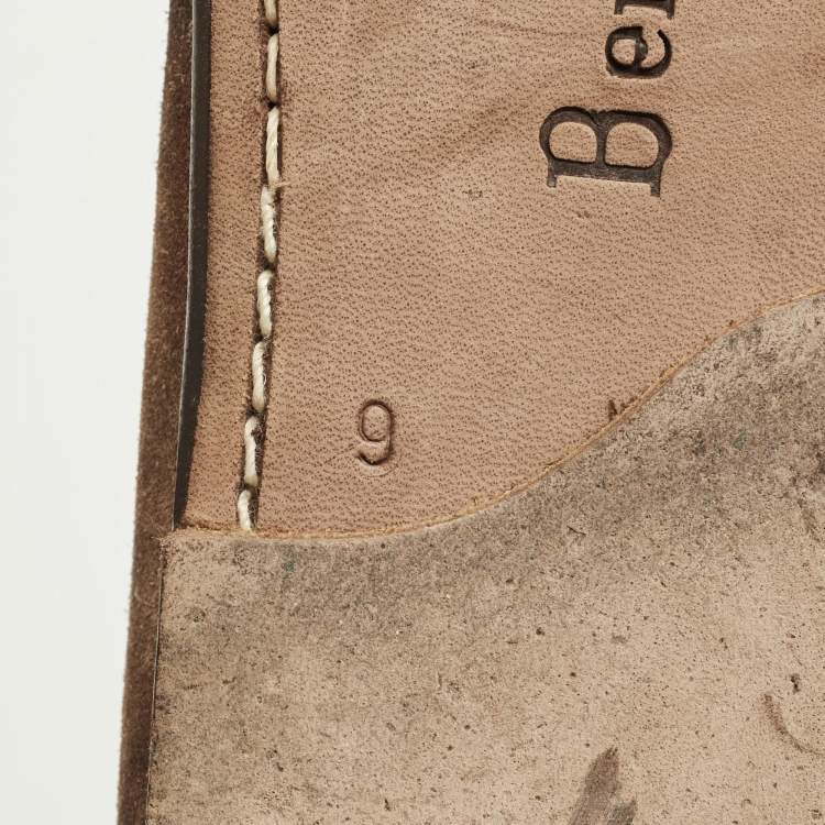 Pre Owned Berluti Size 43 Brown Suede Penny Oxfords
