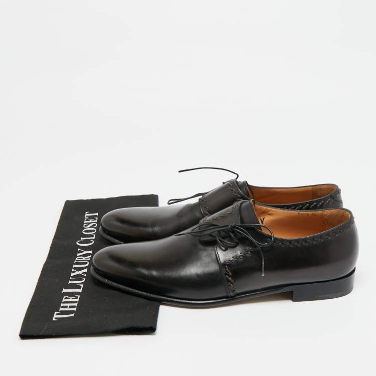 مملوكة مسبقًا Berluti Size 43 Black Leather Lace Up Oxfords
