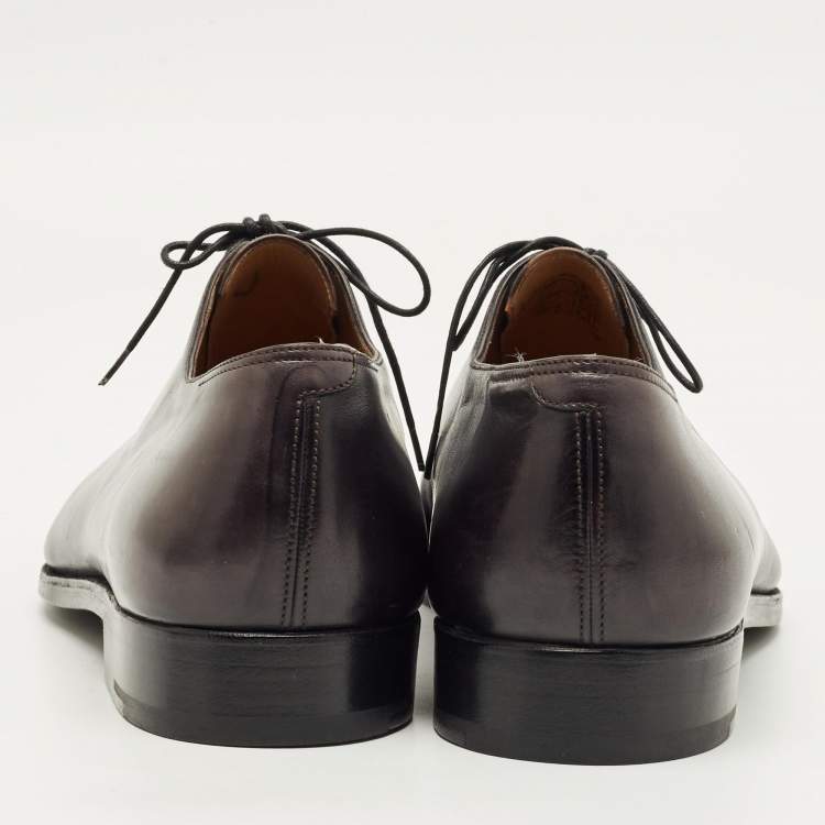 مملوكة مسبقًا Berluti Size 43.5 Black Leather Derby