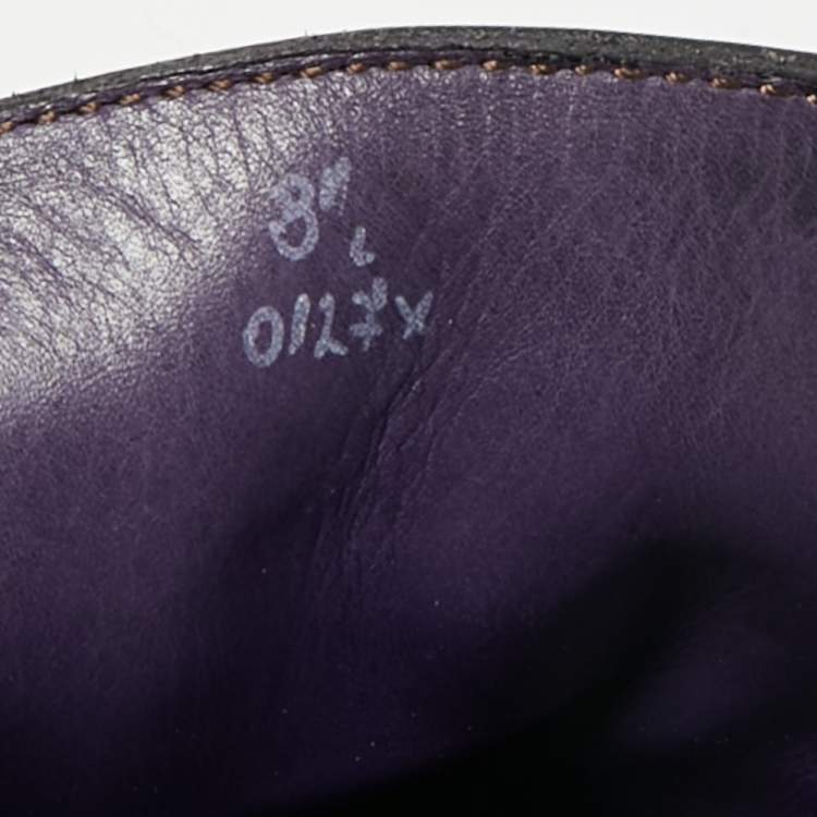 Pre Owned Berluti Size 42.5 Black Leather Penny Loafers