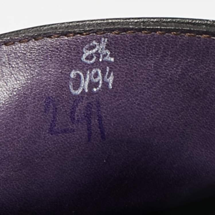 Pre Owned Berluti Size 42.5 Brown Leather Penny Loafers