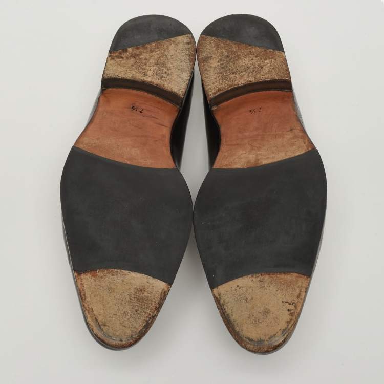 Pre Owned Berluti Alessandro Size 41.5 Brown Leather Oxfords