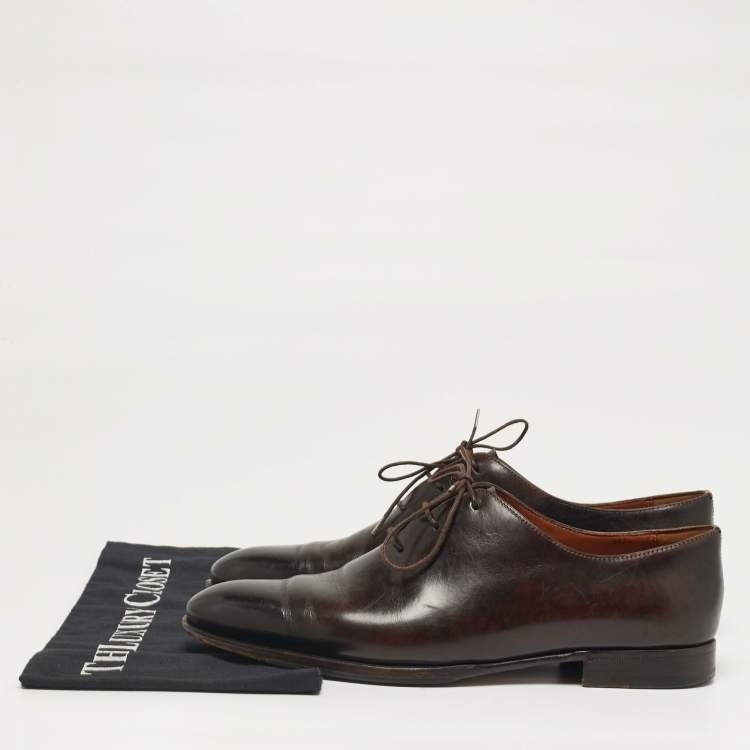 Pre Owned Berluti Alessandro Size 41.5 Brown Leather Oxfords