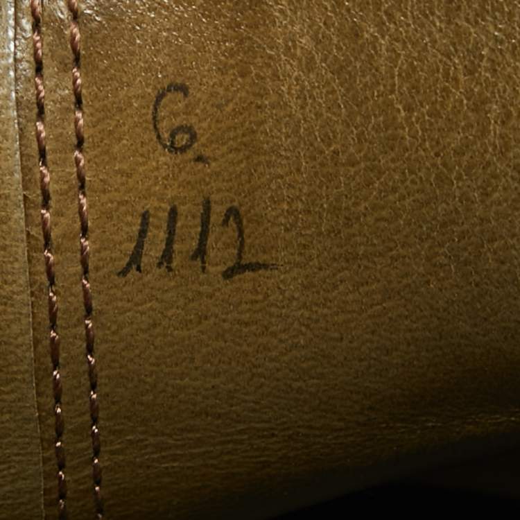 Pre Owned Berluti Brown Leather Slip On Derby Size 40