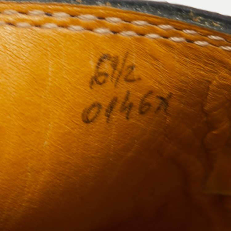 Pre Owned Berluti Blue Leather Eden Scritto Loafers Size 40.5