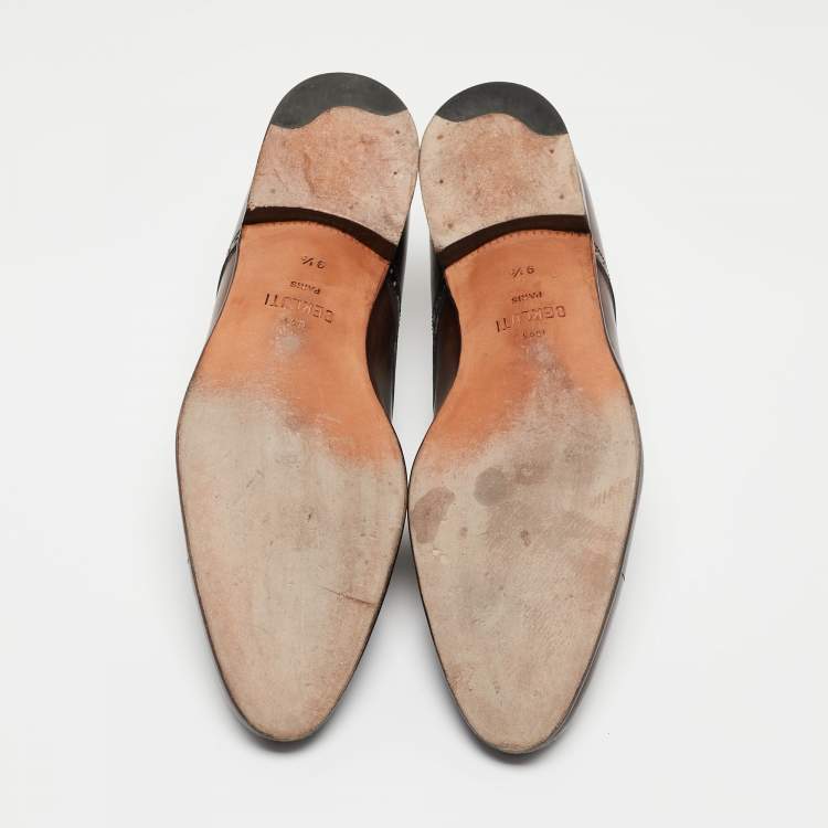 Pre Owned Berluti Two Tone Leather Lace Up Derby Size 43.5