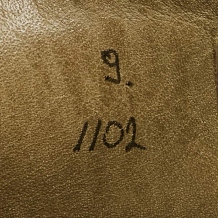 Pre Owned Berluti Brown Leather Penny Slip On Loafers Size 43