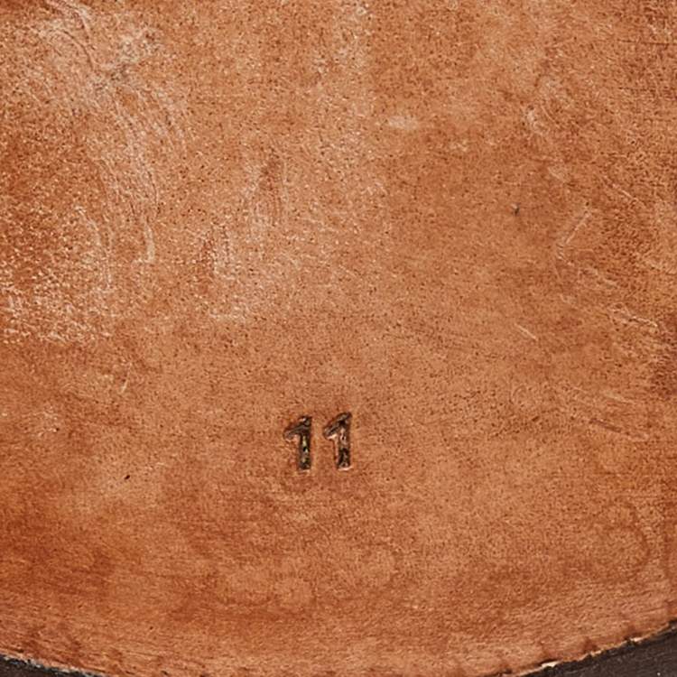 Pre Owned Berluti Brown Galet Scritto Leather Alessandro Oxfords Size 45
