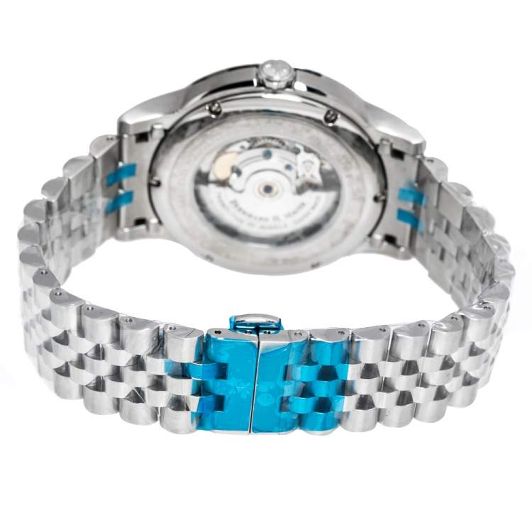 Pre Owned Bernhard H Mayer Silver Stainless Steel Chronos Limited Edition Men's Wristwatch 42MM