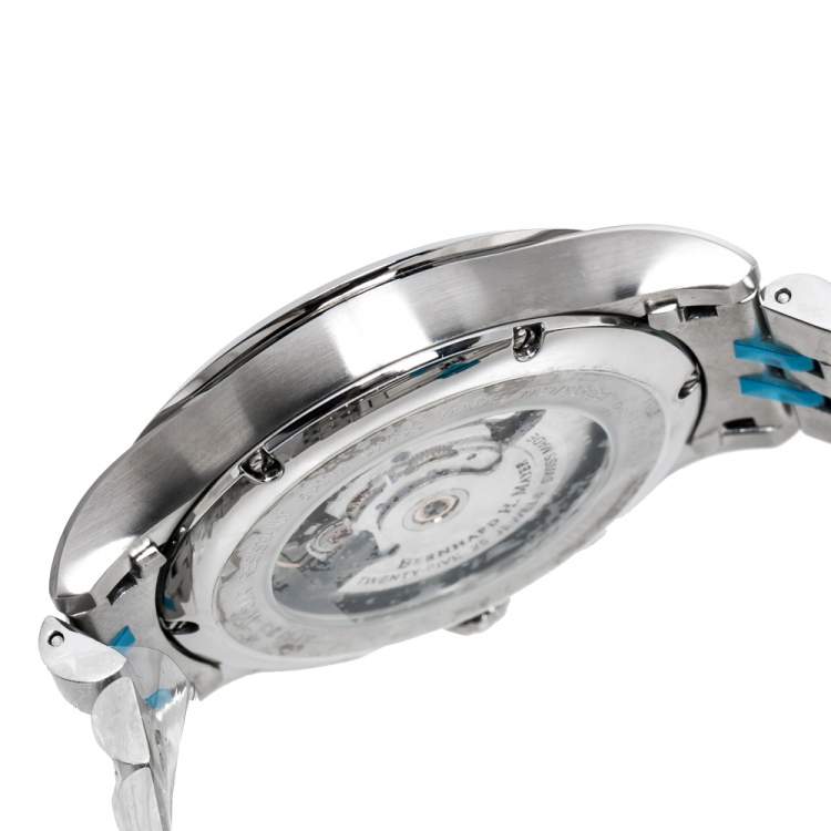 Pre Owned Bernhard H Mayer Silver Stainless Steel Chronos Limited Edition Men's Wristwatch 42MM