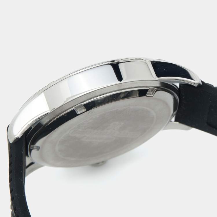 Pre Owned Bernhard H. Mayer Blue Stainless Steel Silicone Drift BH01P/CW Men's Wristwatch 44 mm