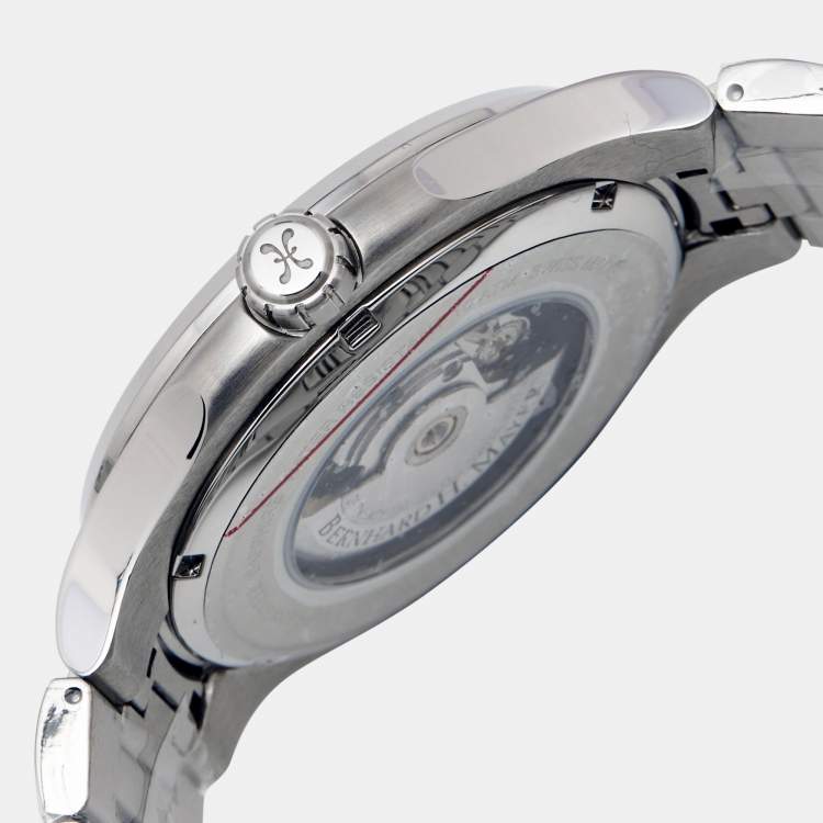 Pre Owned Bernhard H. Mayer Blue Stainless Steel Empire Portus BH51T/CW Men's Wristwatch 44 mm