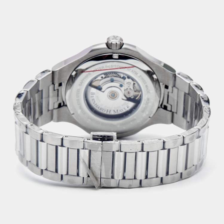 Pre Owned Bernhard H. Mayer Blue Stainless Steel Empire Portus BH51T/CW Men's Wristwatch 44 mm