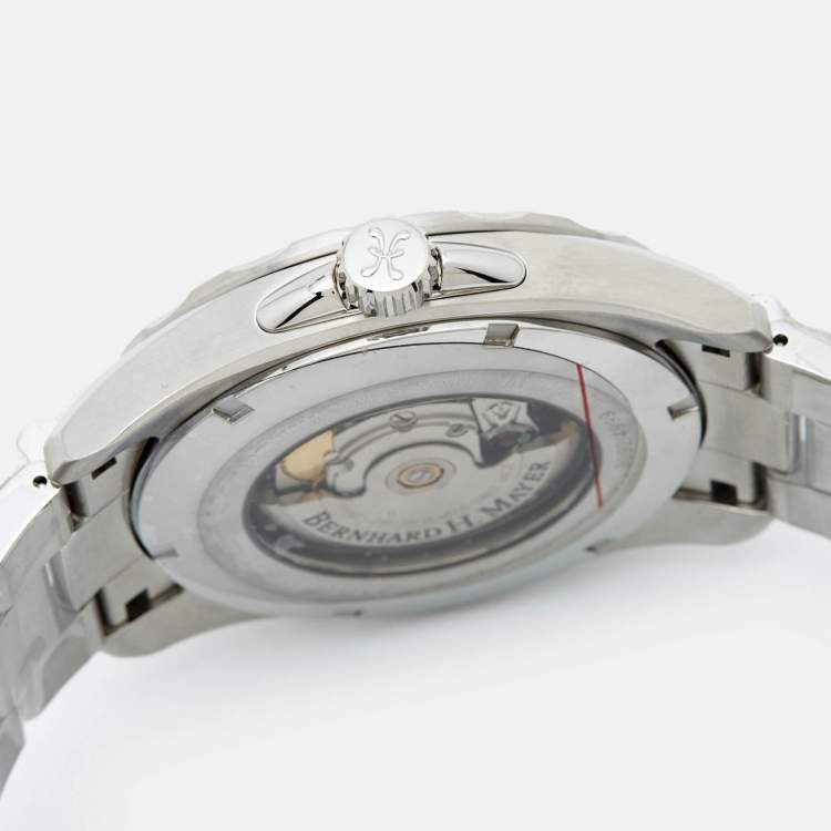 Pre Owned Bernhard H. Mayer Blue Stainless Steel Limited Edition Ballad BH05/CWR Men's Wristwatch 44 mm