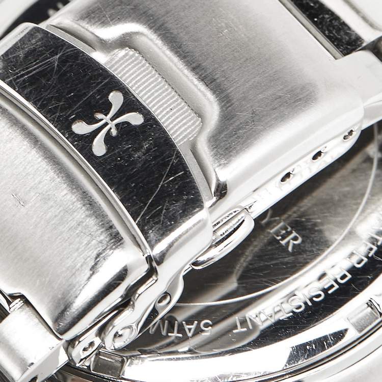 Pre Owned Bernhard H. Mayer Black Stainless Steel Drifter Racer BH50TMCR/CW Men's Wristwatch 44 mm