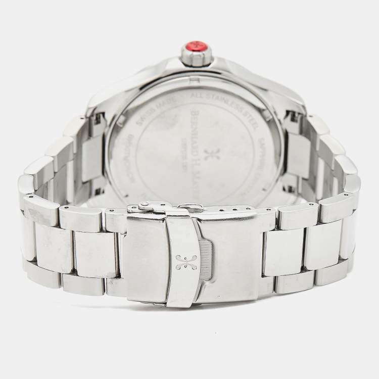 Pre Owned Bernhard H. Mayer Black Stainless Steel Drifter Racer BH50TMCR/CW Men's Wristwatch 44 mm