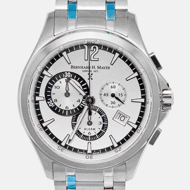 Pre Owned Bernhard H. Meyer Virtus Limited Edition 41701.636.6 Silver Dial Stainless Steel Men's Wristwatch 43 mm