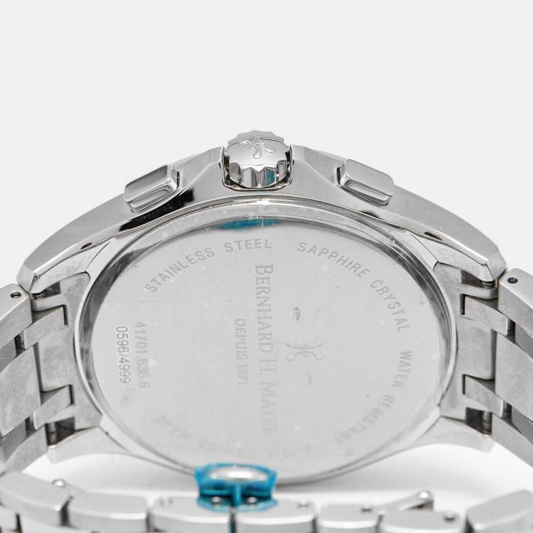 Pre Owned Bernhard H. Meyer Virtus Limited Edition 41701.636.6 Silver Dial Stainless Steel Men's Wristwatch 43 mm