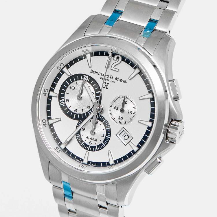 Pre Owned Bernhard H. Meyer Virtus Limited Edition 41701.636.6 Silver Dial Stainless Steel Men's Wristwatch 43 mm