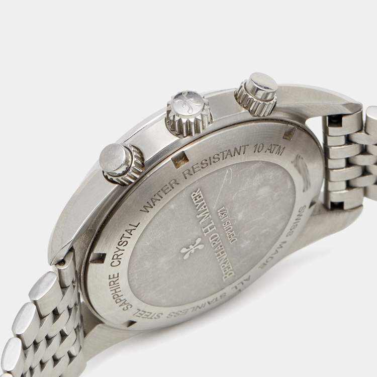 Pre Owned Bernhard H. Mayer Blue Stainless Steel Ascent Chronograph BH06/CW Men's Wristwatch 44 mm 