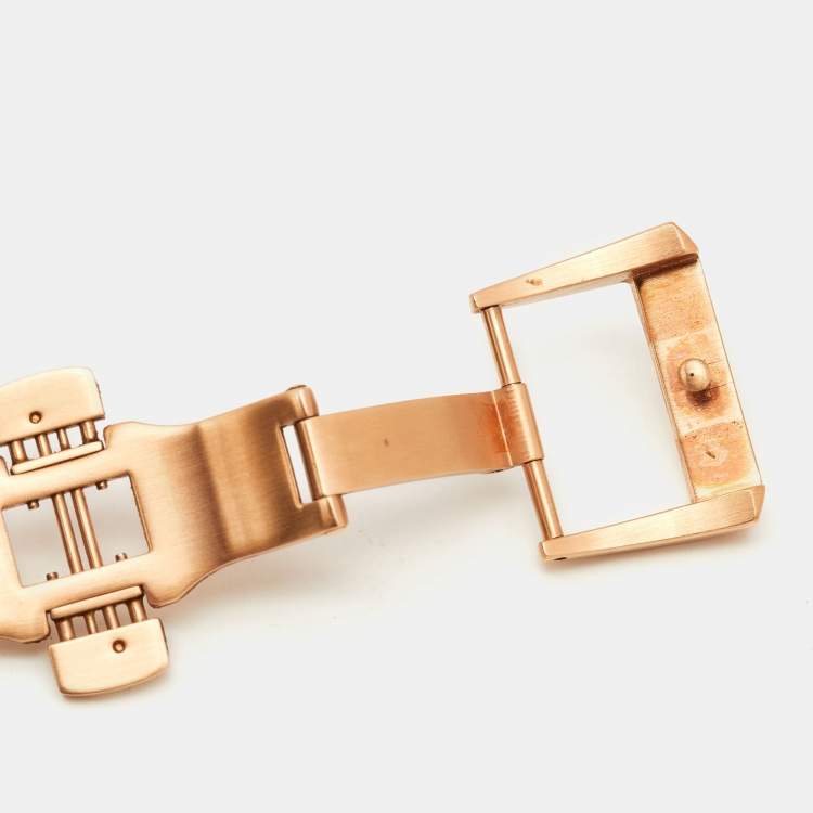 مملوكة مسبقًا Bernhard H. Mayer Green Ceramic Rose Gold PVD Plated Stainless Steel Rubber Limited Edition PowerMaster BH45T/CW Men's Wristwatch 44 mm