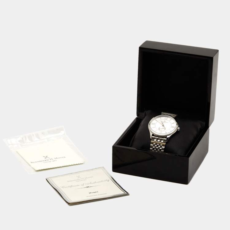 Pre Owned  Bernhard H.Mayer Silver Stainless Steel Muses BH08/CW wristwatch Men's Wristwatch 42 mm 