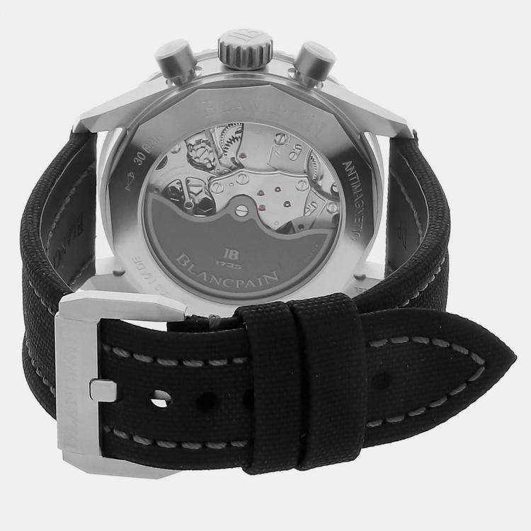 Pre Owned Blancpain Fifty Fathoms Bathyscaphe Flyback Chronograph 5200-1110-B52A Automatic Black Stainless Steel Men’s Wristwatch 43mm