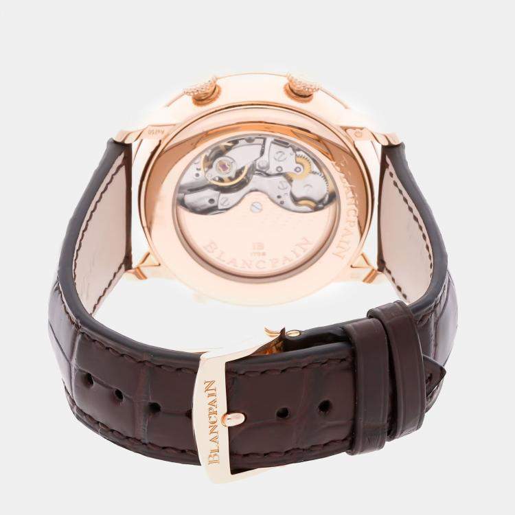 Pre Owned Blancpain Villeret Reveil GMT 6640-3642-55B Automatic Men's Wristwatch 40MM