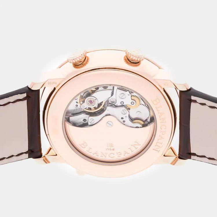 Pre Owned Blancpain Villeret Reveil GMT 6640-3642-55B Automatic Men's Wristwatch 40MM