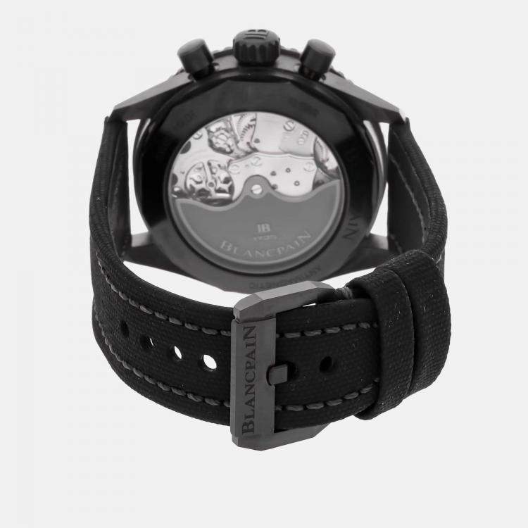 Pre Owned Blancpain Fifty Fathoms 5200-0153-B52A Automatic Green Ceramic Men’s Wristwatch 43 mm