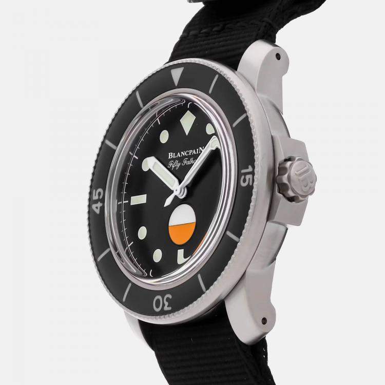 Pre Owned Pre-Owned Blancpain Fifty Fathoms MIL-SPEC Hodinkee Limited Edition 5008-11B30-NABA 40.30 mm