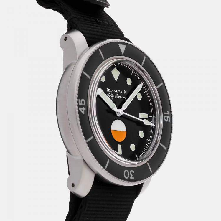 Pre Owned Pre-Owned Blancpain Fifty Fathoms MIL-SPEC Hodinkee Limited Edition 5008-11B30-NABA 40.30 mm