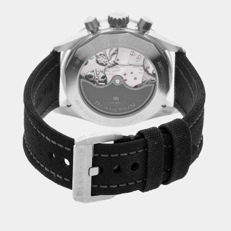 مملوكة مسبقًا ساعة كرونوغراف فلايباك بلانكبين فيفتي فاثومز باثيسكاف 5200-1110-B52A مستعملة