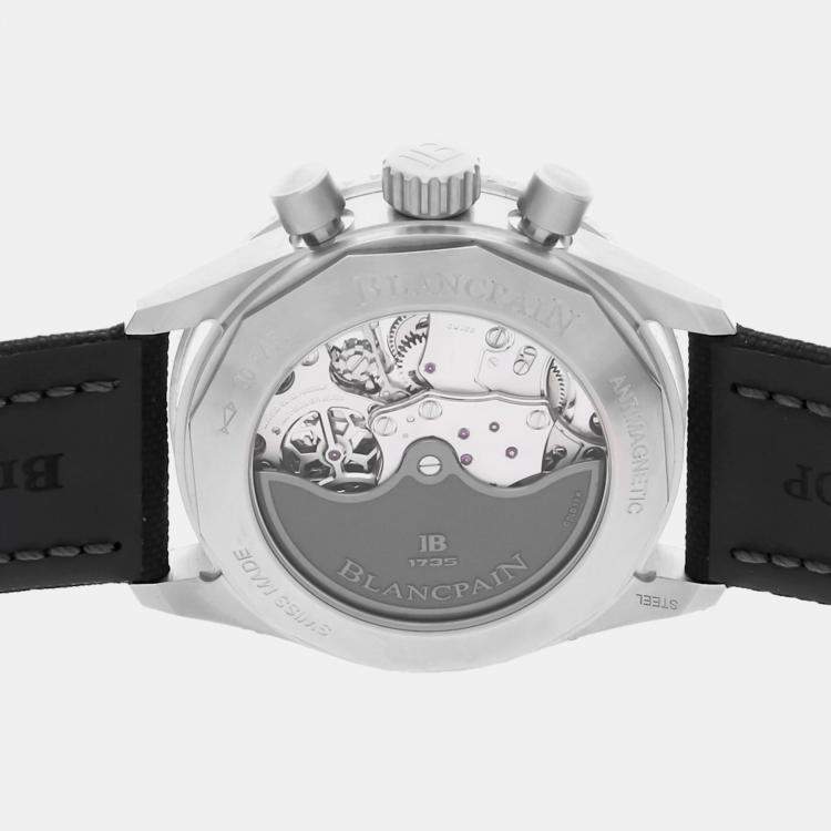 مملوكة مسبقًا ساعة كرونوغراف فلايباك بلانكبين فيفتي فاثومز باثيسكاف 5200-1110-B52A مستعملة