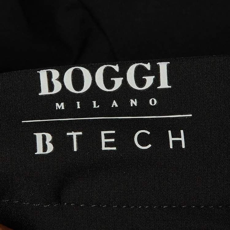 مملوكة مسبقًا Boggi Milano Black Nylon B Tech Trousers M/L