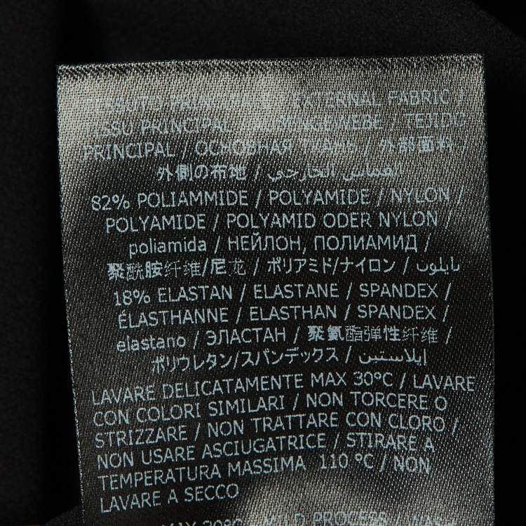 مملوكة مسبقًا Boggi Milano Black Nylon B Tech Trousers M/L