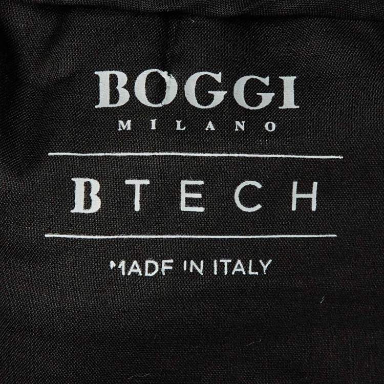 مملوكة مسبقًا Boggi Milano Navy Blue Nylon B Tech Stretch Trousers M/L