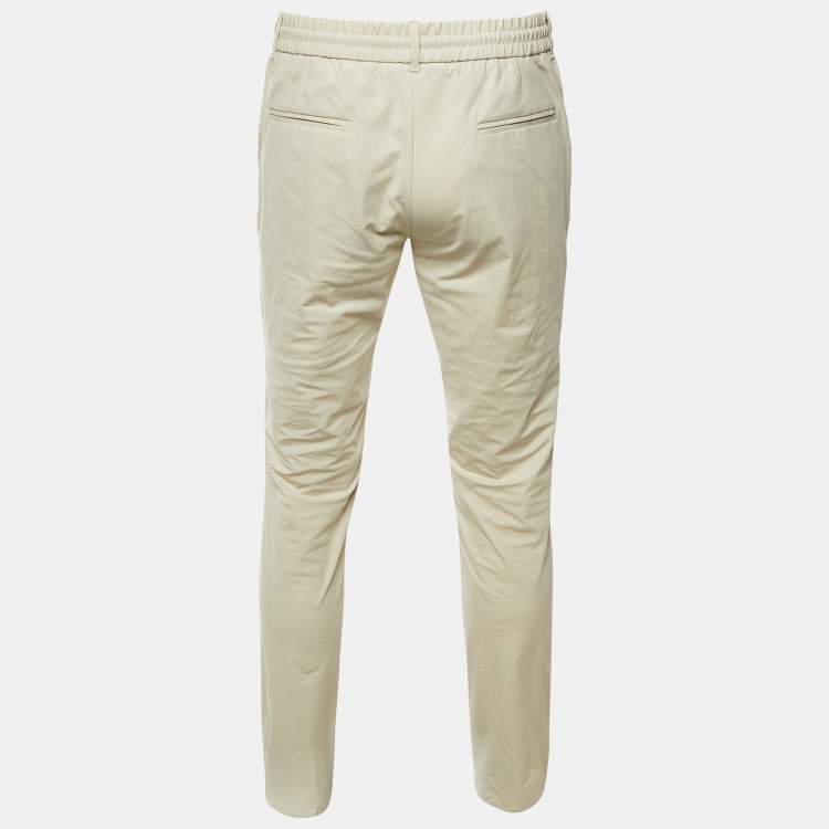 Pre Owned Boggi Milano Beige Nylon B Tech Stretch Trousers M/L 