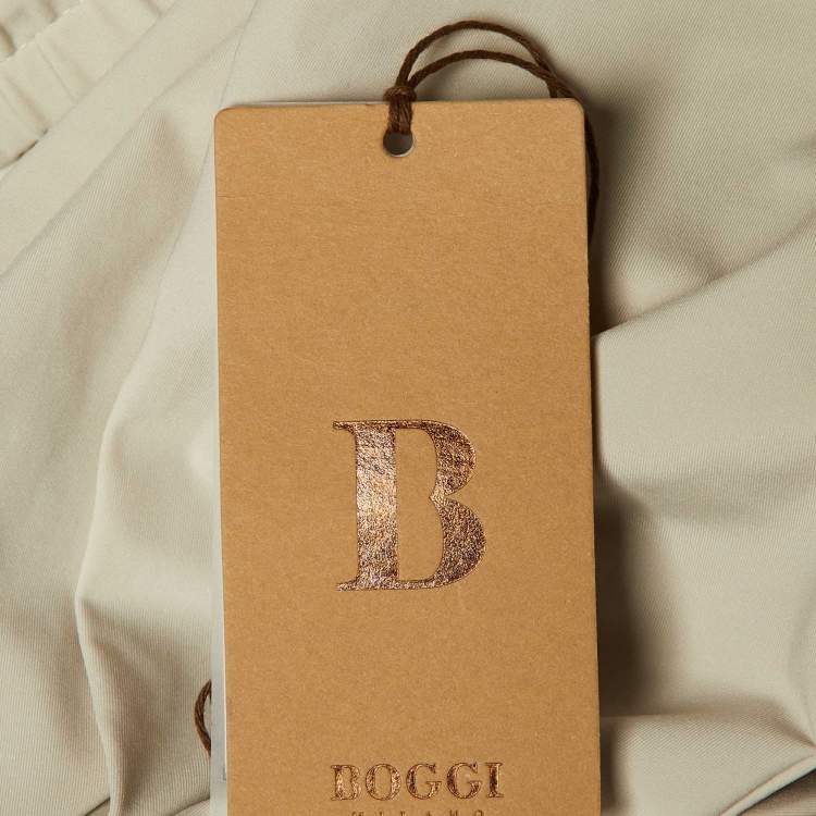 Pre Owned Boggi Milano Beige Nylon B Tech Stretch Trousers M/L 