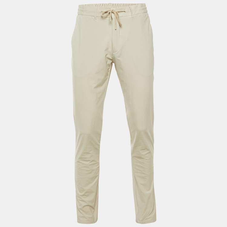 Pre Owned Boggi Milano Beige Nylon B Tech Stretch Trousers M/L 
