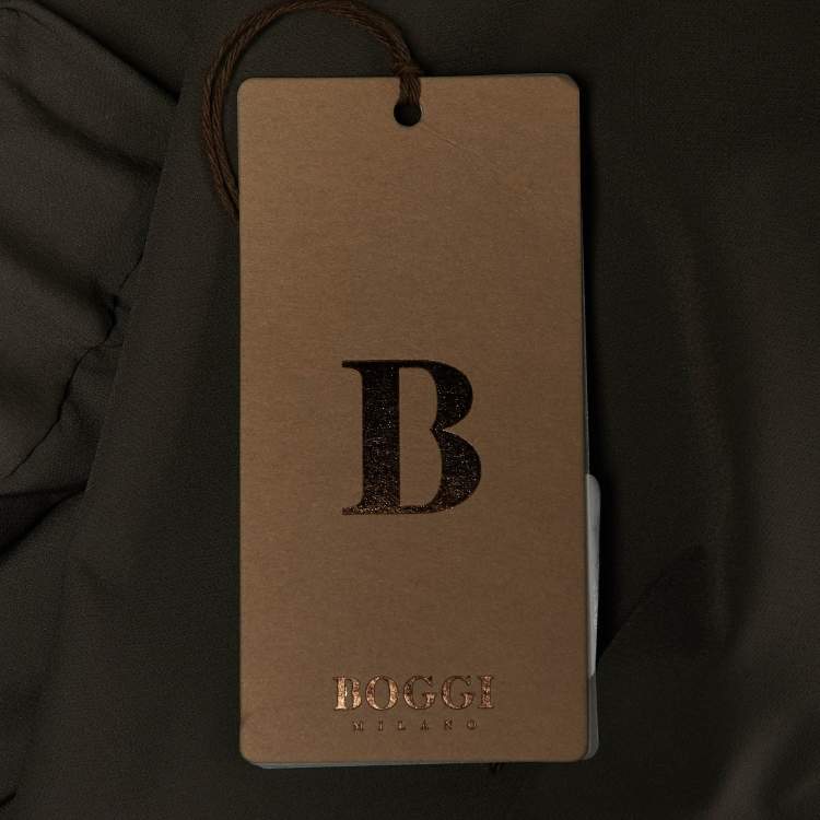 Pre Owned Boggi Milano Brown Technical BTech Trousers M